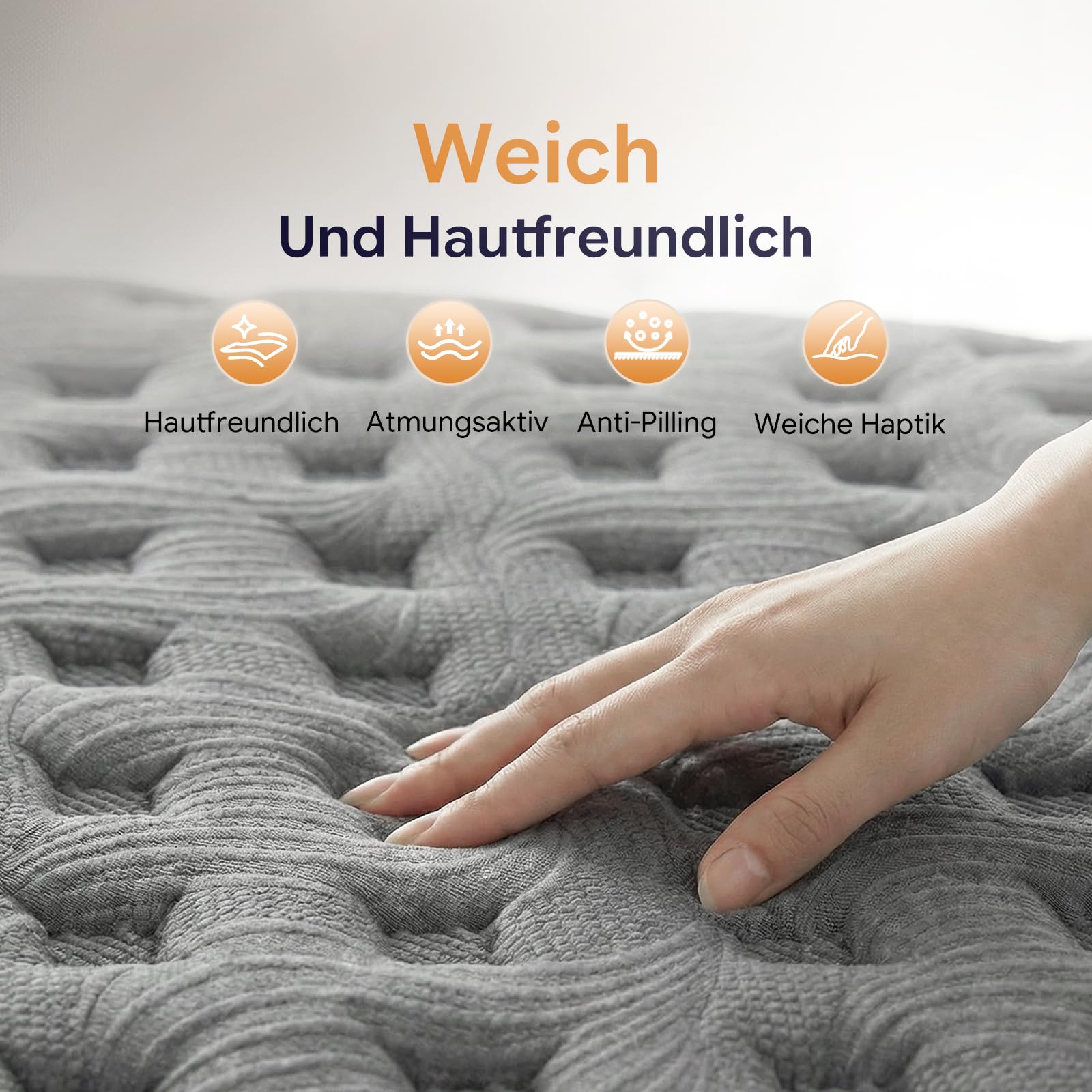 Matratze 140x200cm – 25 cm Hybridmatratze mit 7-Zonen-Taschenfederkern, Härtegrad H3, Orthopädische Federkernmatratze mit Gel-Memory-Schaum, Atmungsaktiv und Komfortabel (140x200 cm)