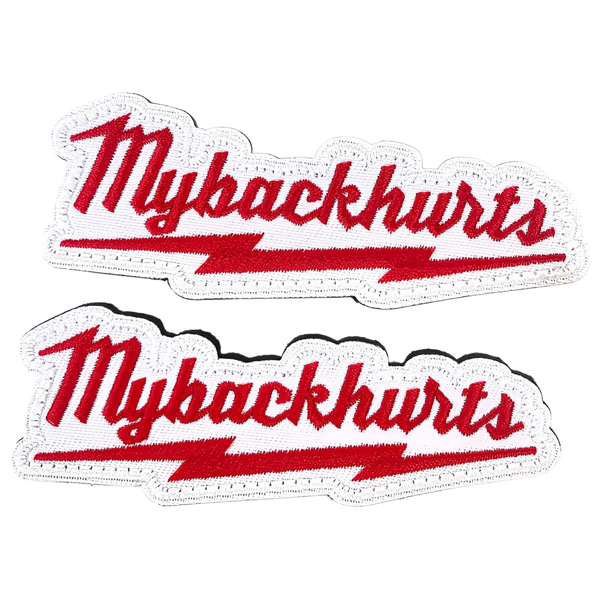 2PCS Funny Patches, My Back Hurts Morale Patch with Hook and Loop, Patches for Tactical Backpack, Tactical Bag Accessories, Dog Harnesses, Army Vests, Hats