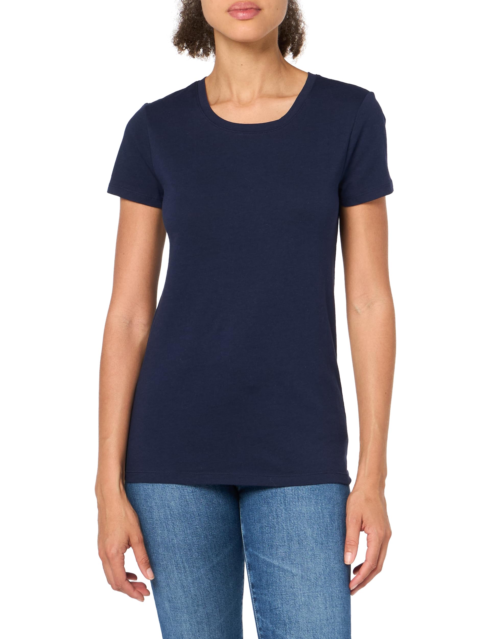 GAP Women's Favorite Crewneck Tee T-Shirt, Navy Uniform, S