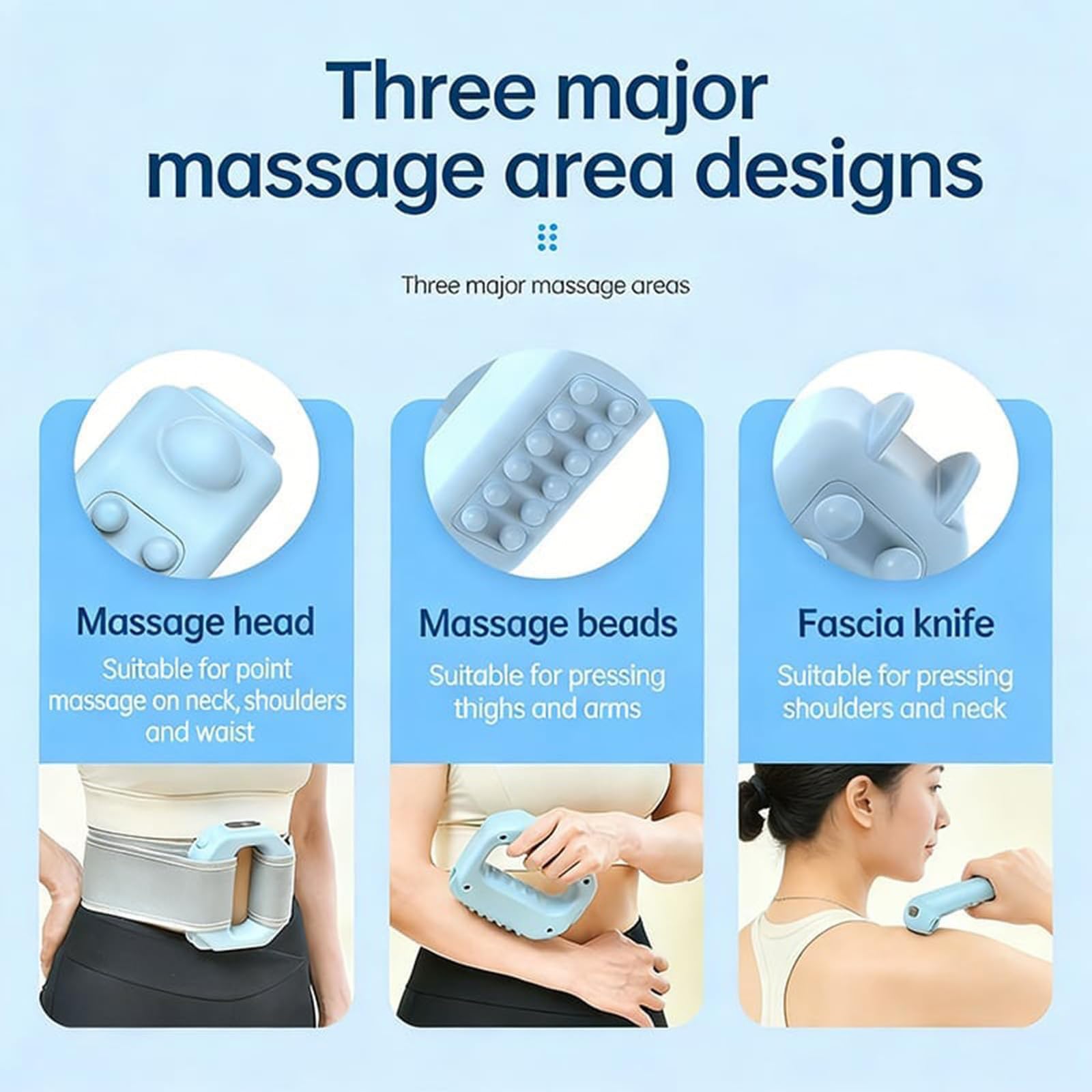 Mini Anillo Eléctrico De Masaje Muscular, Masajeador Eléctrico De Fascia Con Modos Ajustables, Herramienta De Masaje «Fascia Blaster», 10 Niveles De Intensidad, Quema Rápida De Grasa (A)