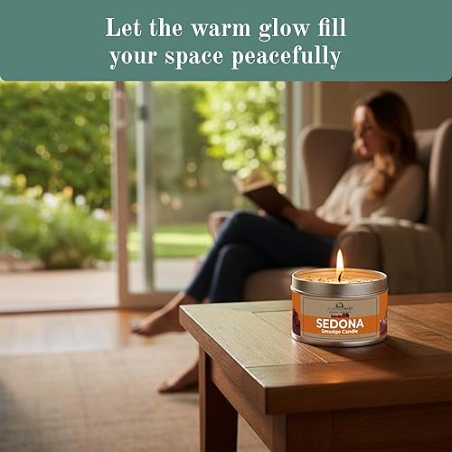 Miniatura 2 de Set de regalo de vela de salvia (4x6 oz)  Amor, Aterramiento, Limpieza y Despertar  Velas de energía de cera de soja  Salvia, Rosa, Palo Santo y