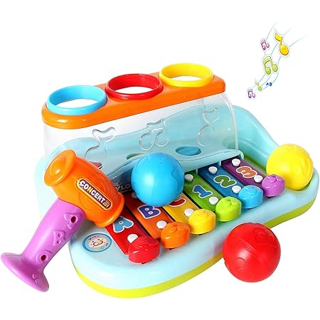 Gostock Jouets Musicaux 1 2 3 Ans Bebe Eclairer L Instrument De Musique Xylophone Clavier De Jeu Pour Les Bebes Cadeau Pour Les Garcons Et Les Filles Amazon Fr Jeux Et Jouets