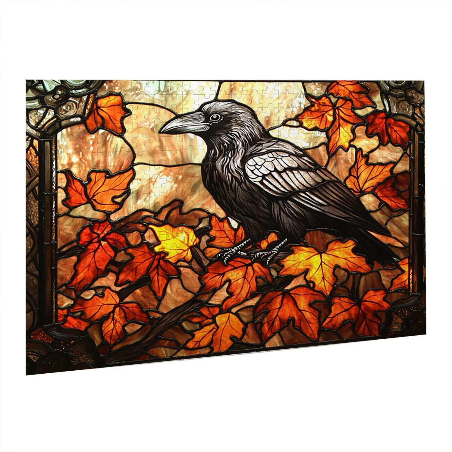 Jigsaw Puzzle, 5000 Pezzi Puzzle Classici, Autunno Puzzle Rilassamento Intelligence, Mpossibile Difficile Puzzle Impegnativo per Adulti Puzzle Gioco Familiare, Regalo per Amore Amico Corvo fr0-521