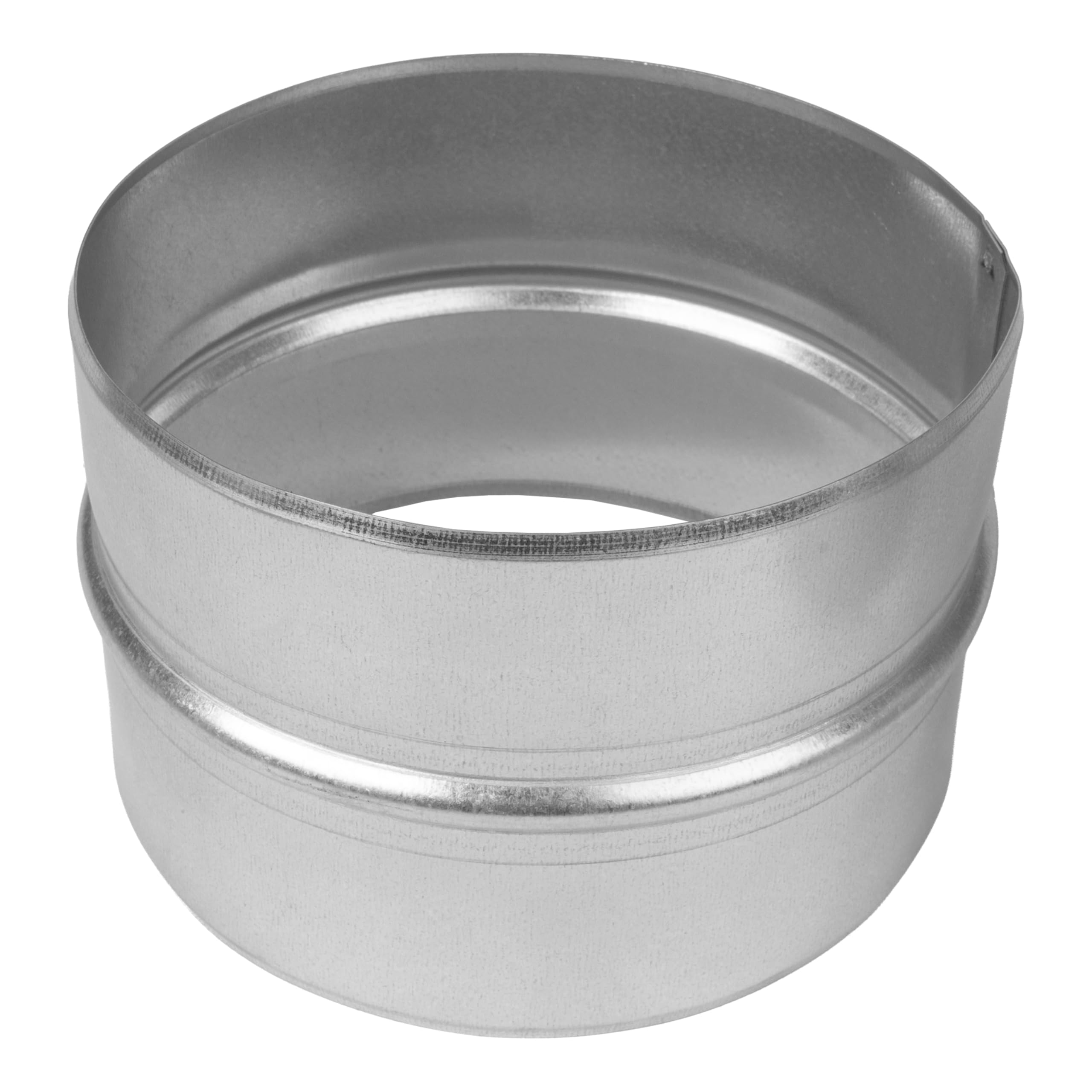 Repa Market 5 Inch / 125mm Ducting Pipe Connector - Galvanised Round Male Fit Duct Connectors for Metal Ducting Pipe - Inline Duct Coupler for Indoor, Outdoor - Dryer Hose, Tumble Dryer Hose Connector