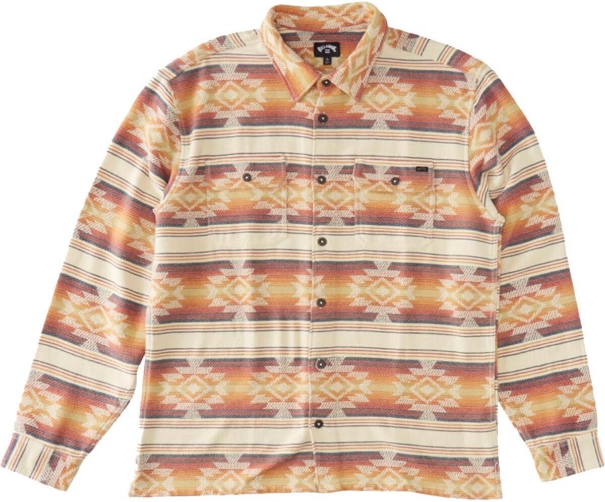 Billabong Men's Offshore Jacquard Flannel Long Sleeve Shirt