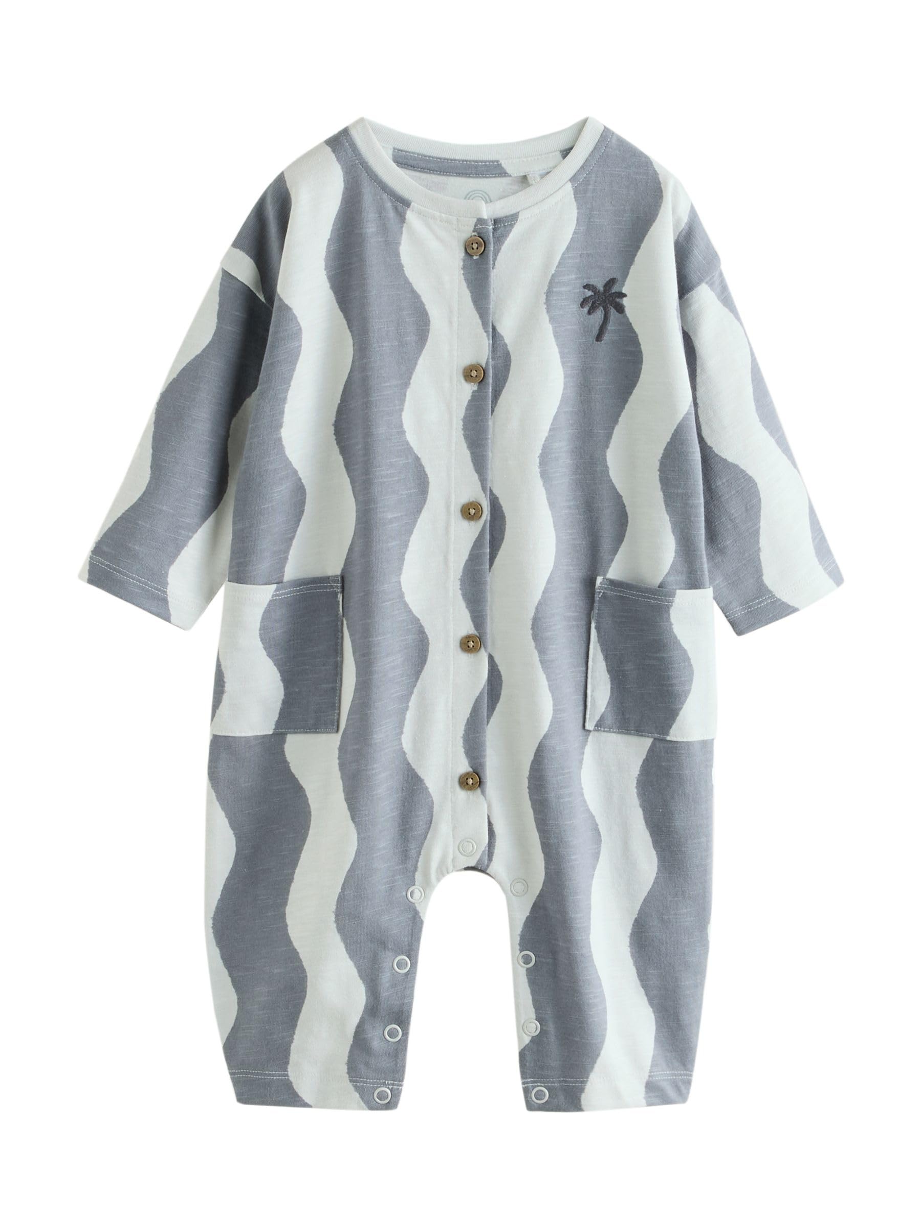 NEXT Baby Jungen Strampelanzüge im 3er-Pack