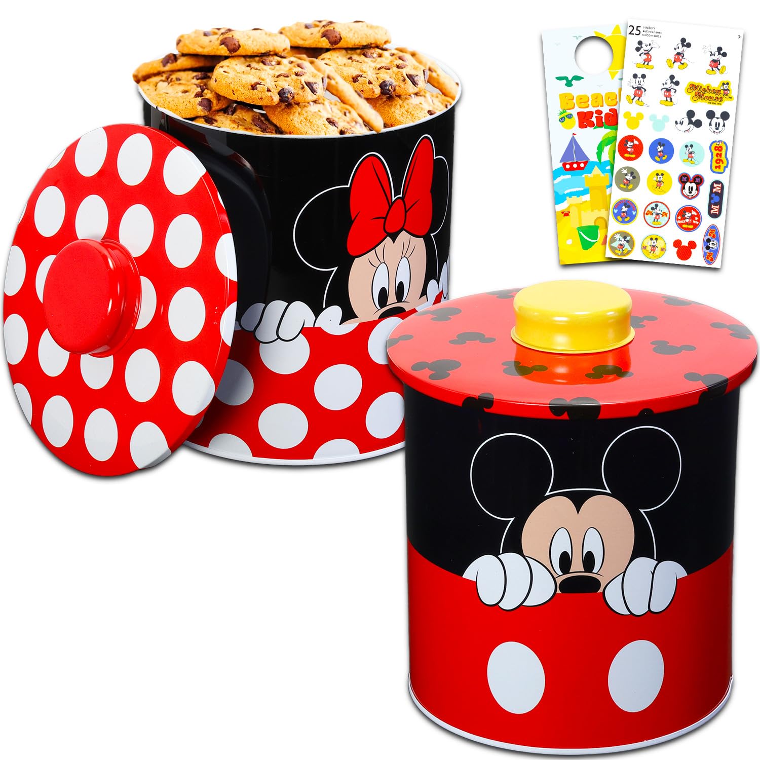Amazon.com: Disney Mickey and Minnie Cookie Jar Set - Bundle with