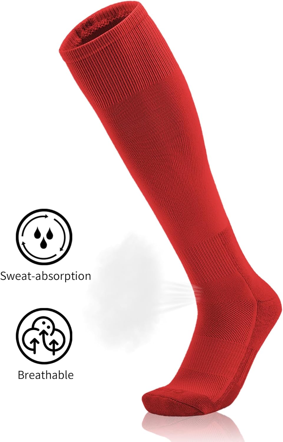 QBK 2T/3T/4T/5T Toddler To Youth Baseball/Softball Socks - Soccer T-Ball Team Sport Socks For Kids Boys And Girls(3 Pairs) - Image 2