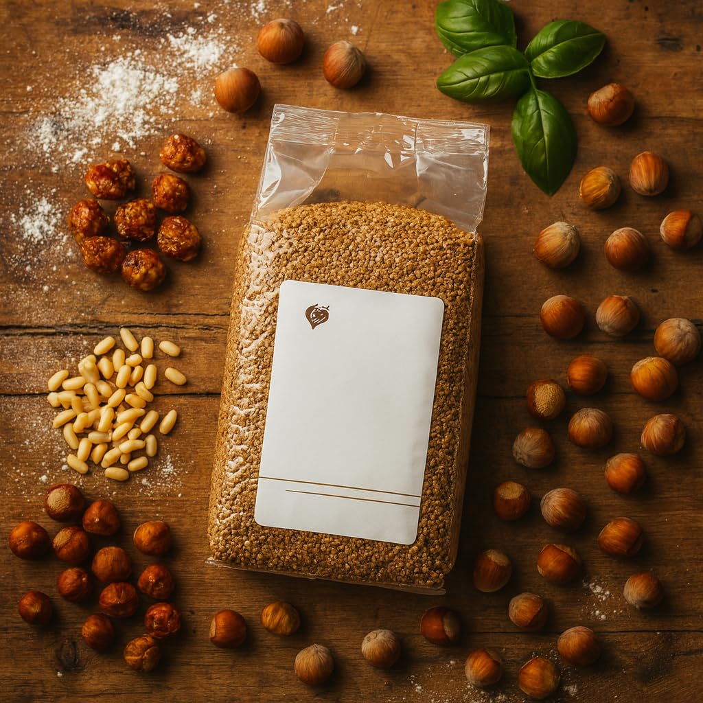 BONGIOVANNI FARINE E BONTA' NATURALI Praliné de avellanas en granos 1kg