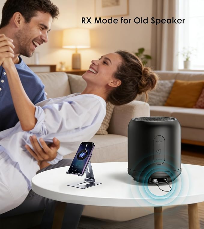 Adaptador Bluetooth USB Tsnam T7, Transmisor y Receptor, Negro miniatura 4