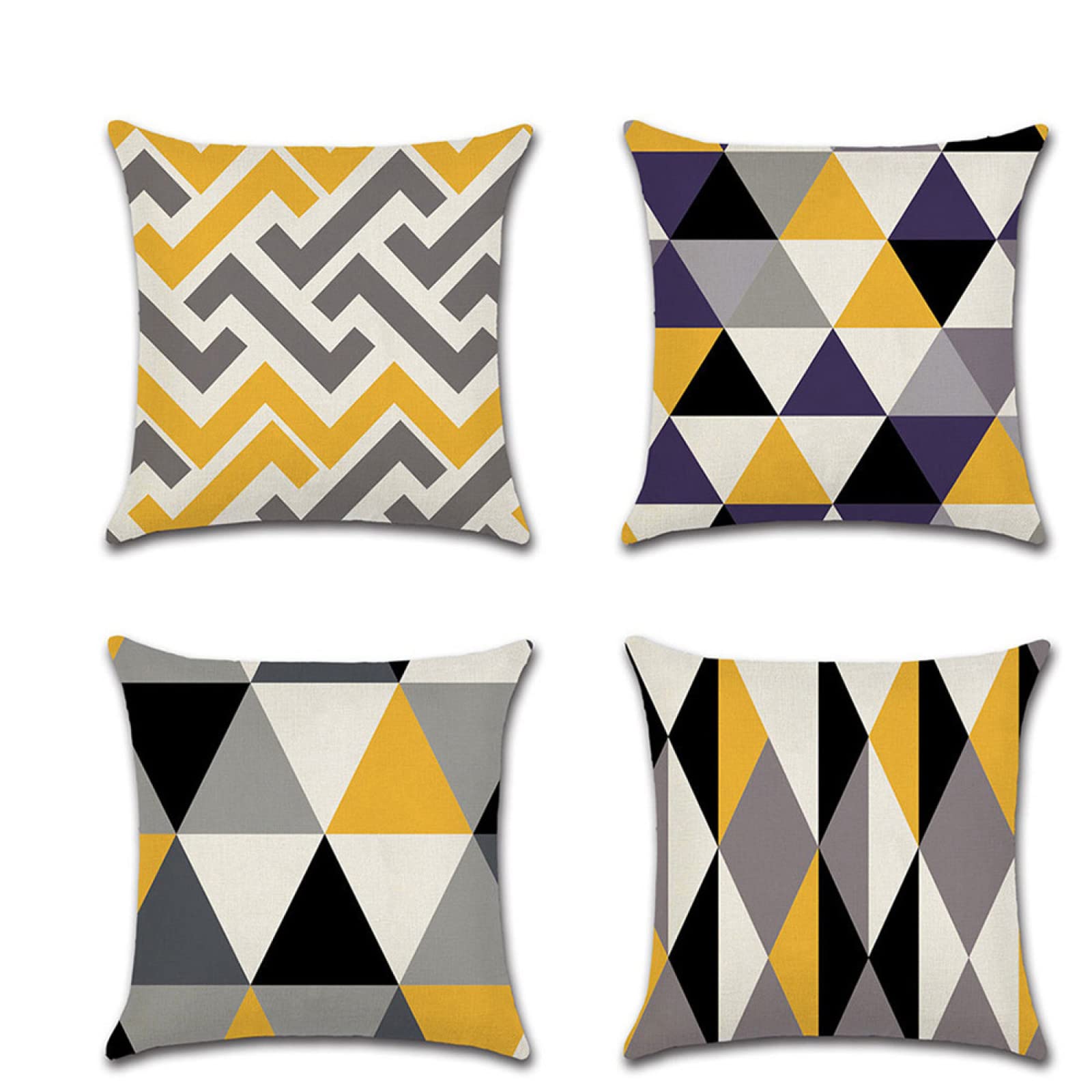 Housses de coussin de canapé décoratifs 60x60 en lin moderne