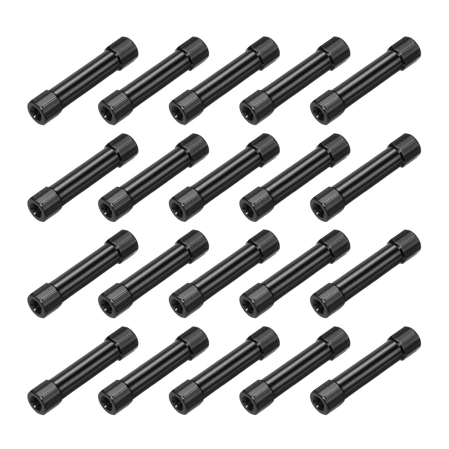 20 Pcs Hex Aluminum Standoff Column Spacer M3x30mm for RC Airplane Black HOAICH456