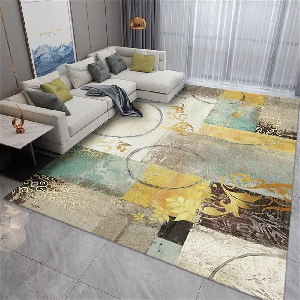 Wohnzimmermöbel Teppich Flur Rutschfester Wohnzimmersofa-Teppich farblich passender Schlafzimmerteppich waschbar Esszimmer 60X120CM