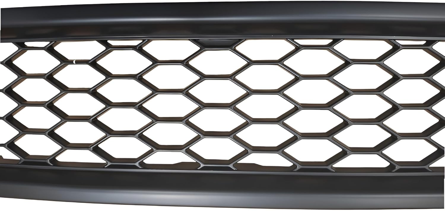 Compatible with A4 8E B6 Front Sport Mesh Honeycomb Bumper Lower Grill Black Matte 01-05