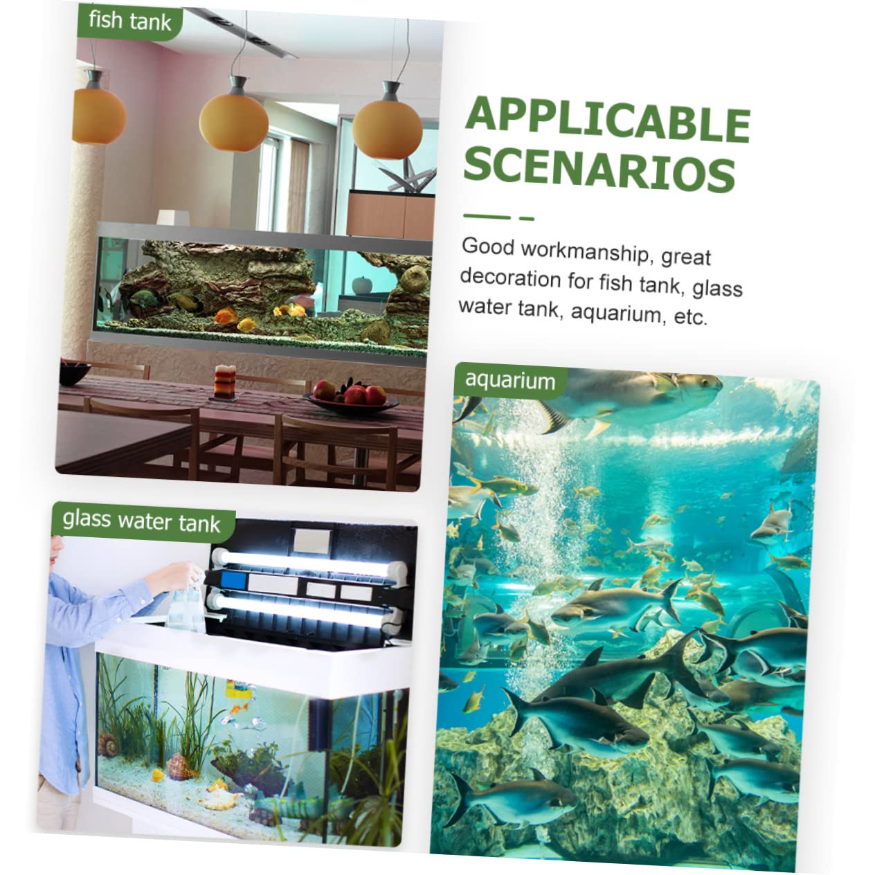 SUPVOX 2 Pezzi Arredamento Dell'acquario Dei Cartoni Animati Acquario Sottomarino Arredamento Grotta Acquario Decorazione Del Paesaggio Del Serbatoio Di Pesce Naufragio Resina Grey