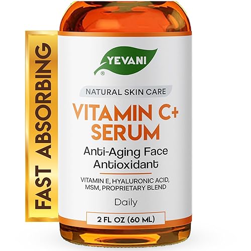 Miniatura 1 de Suero de vitamina C 100% puro para cara con ácido hialurónico, área de los ojos, manchas oscuras, antienvejecimiento, cuidado de la piel hidratante