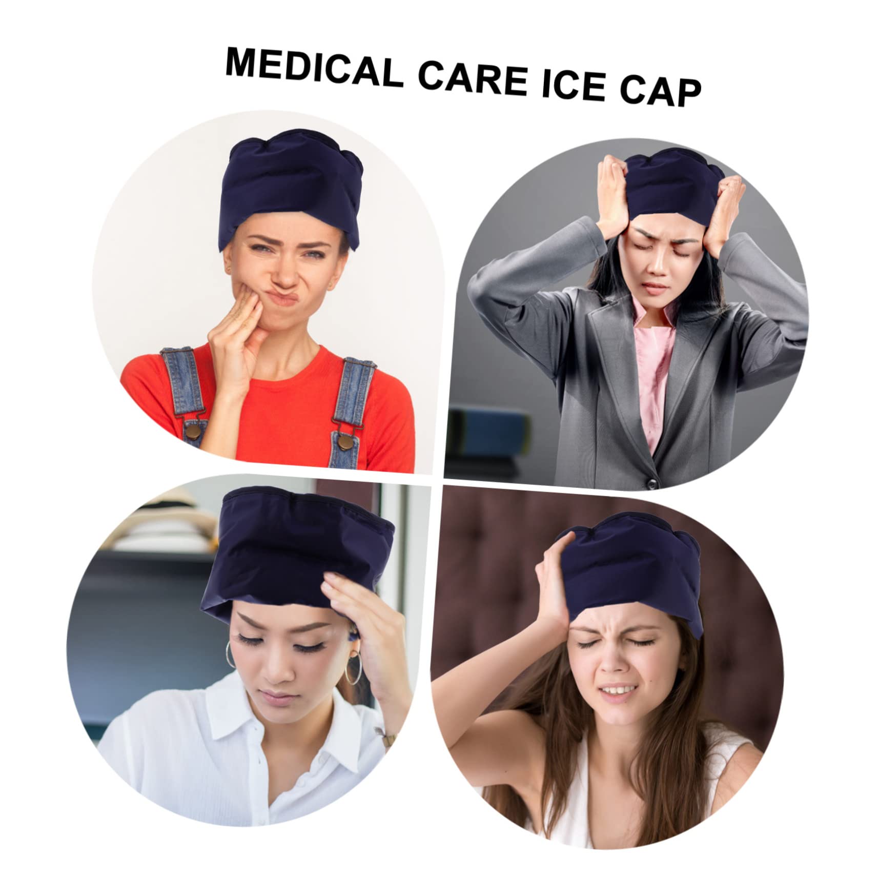 GANAZONO Cappello Sicuro e Terapia Caldo Refrigerante Blu Riutilizzabile Freddo di Perdite per Collo e Spalle