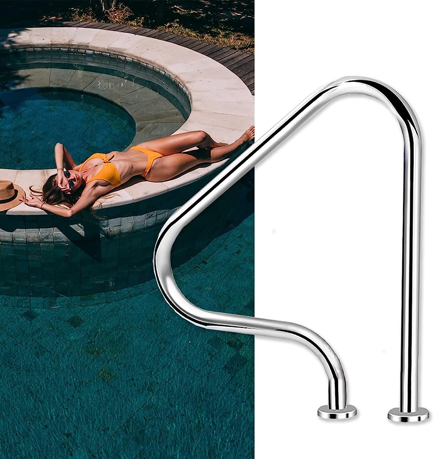 Designer Pool Rails Unique Pool Grab Rails Design Modern Figure 4 Pool Handrails | Global