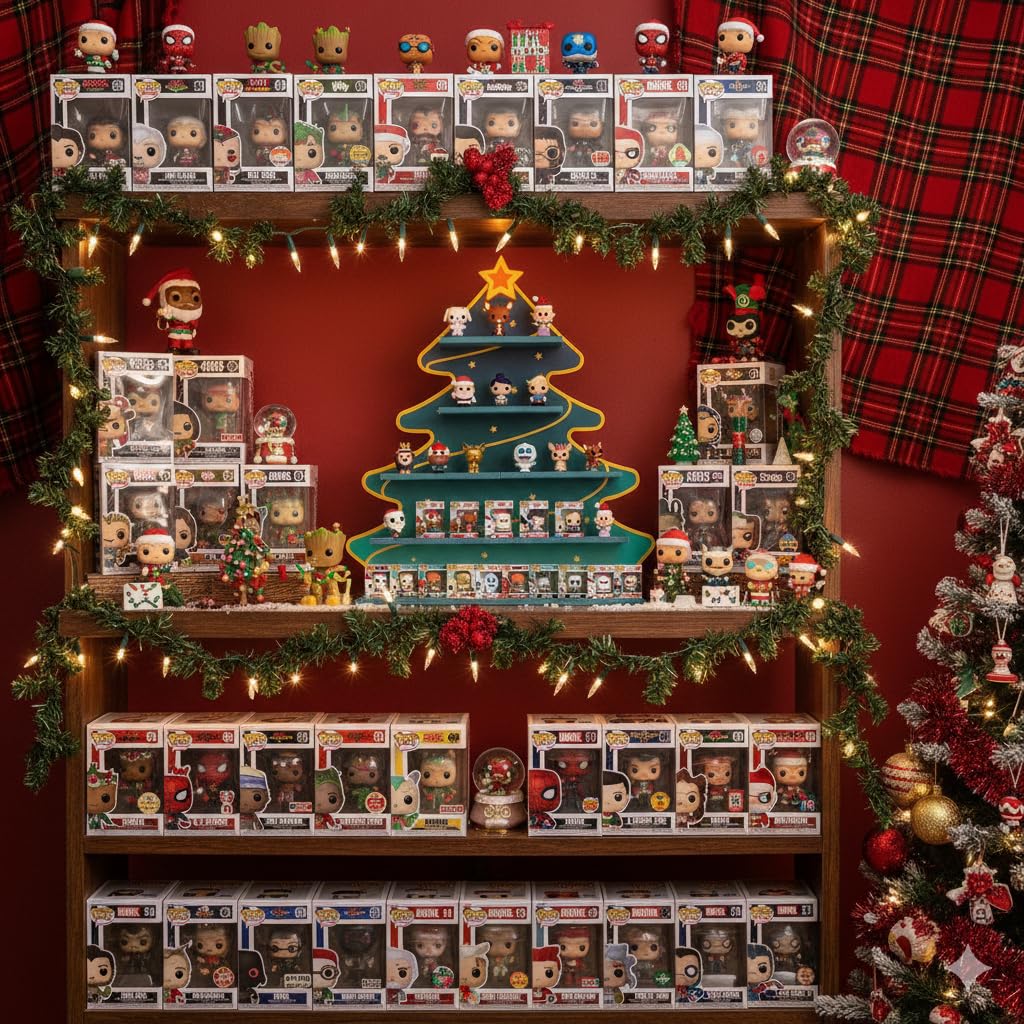 AUFGELD Display Compatible with Funko Bitty Countdown Calendar, Organizing Shelf for Bitty Pops Christmas Bitty Stand - Image 2