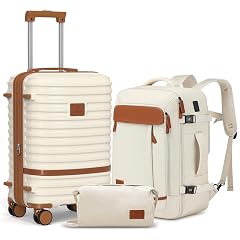 Joyway Expandable Carry on Luggage Sets Airline Approved Lightweight Hard Shell 20 Inch Carry-on Suitcase with Spinner Wheels