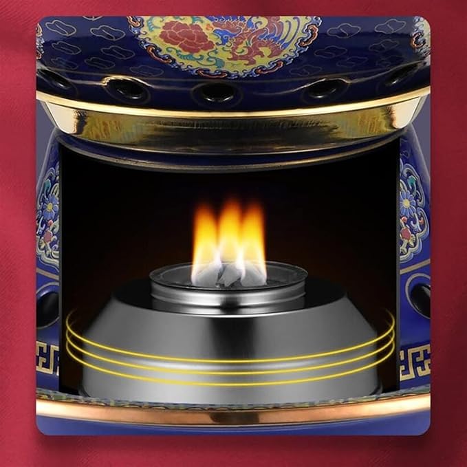 Olla Hot Pot de Cobre para 1 Persona, Cocina Comercial o Hogar, Azul miniatura 4