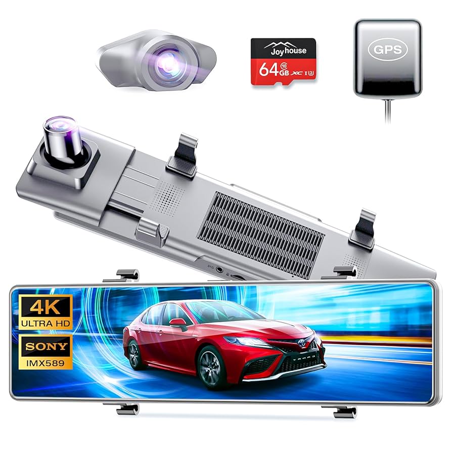 4K高画質& 車内/車外対応IP67防水リアカメラ&ミラー型ドラレコ】 4Kフロ Amazon.co.jp: ドライブレコーダー ミラー型 4K高画质 【2024年