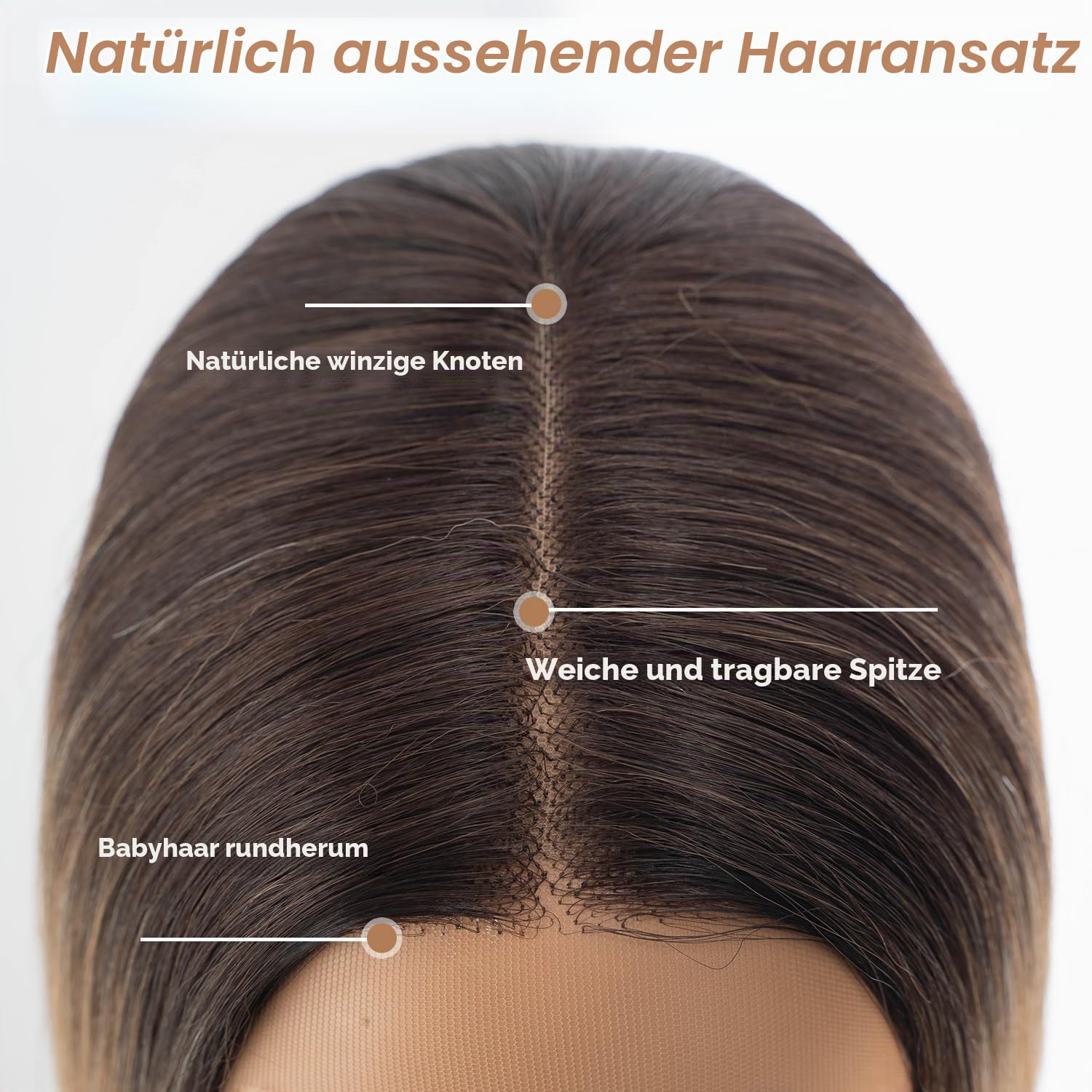 NOBLE Bob Perücken für Frauen Kurz T Teil HD Lace Front Perücken Ombre Braun Blond Synthetische Stumpf geschnitten Bob Lace Front Perücken für Party und Alltag 10 Zoll