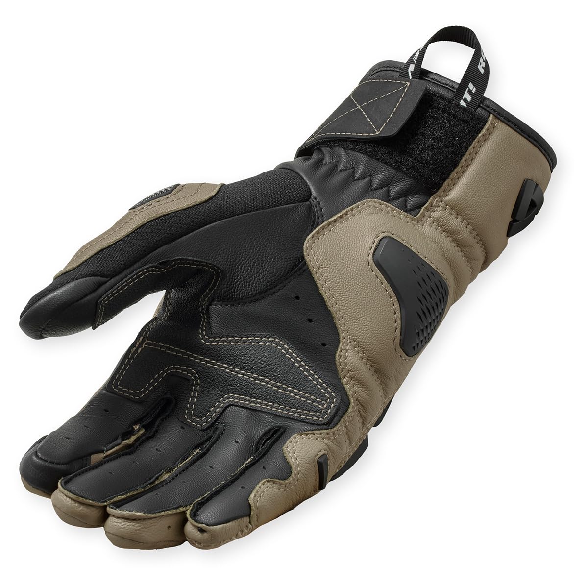 Revit Sand 5 Guanti da moto, argento/rosso, S