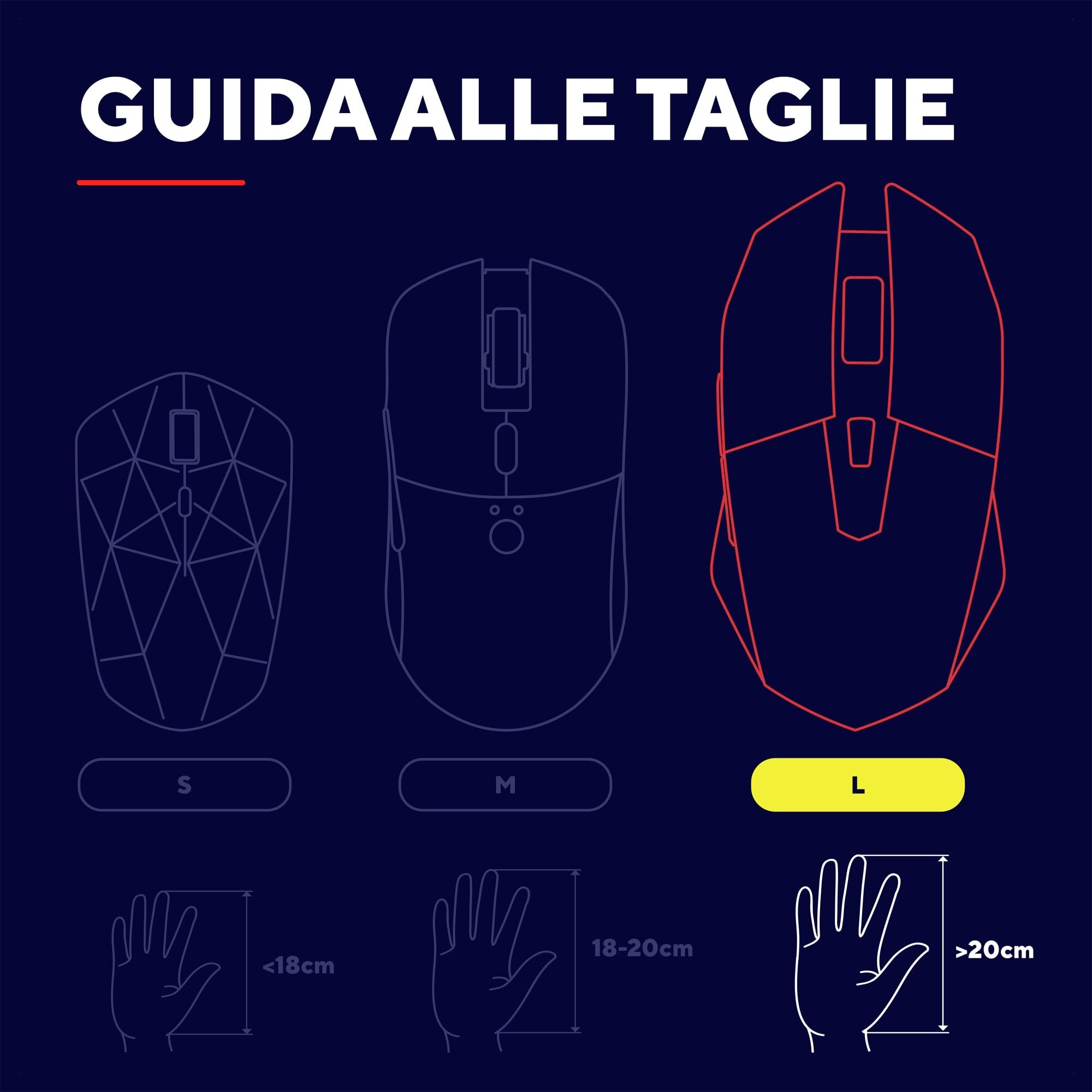 GXTrust 121 Felox+ Mouse Gaming con 6 Pulsanti Programmabili, 10000 DPI, USB 180 cm, Software Incluso, Illuminazione LED Multicolore, Mouse con Filo per PC, Portatile, Computer, Nero