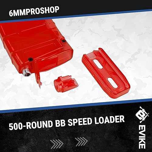 Miniatura 5 de Evike Airsoft - Cargador universal de velocidad BB de 0.236 in ProShop 500rd Airsoft (color grande 500rds  Barrett Special Edition Red)
