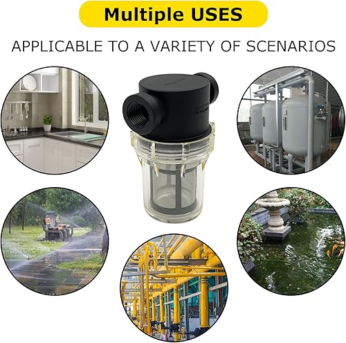 Miniatura 6 de Colador en línea hembra NPT de 34" con pantalla de filtro de acero inoxidable de malla 100 (malla de 34" 100)