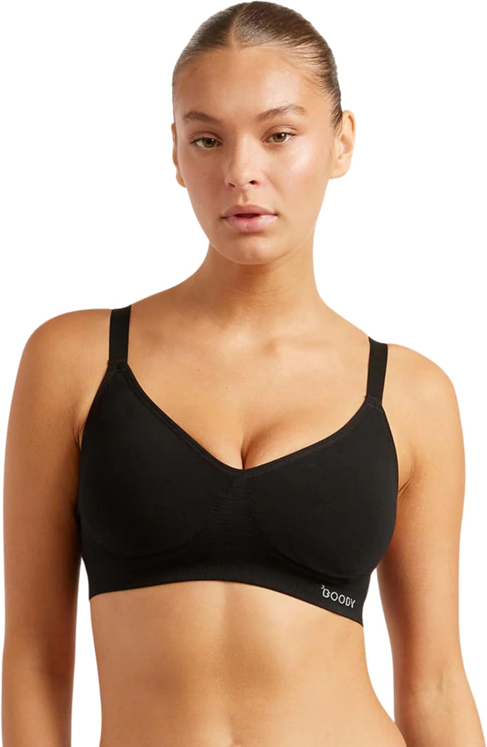 Boody -Wireless Full Bust T-Shirt Bra -Seamless Bra -Padded -Adjustable Straps -Bamboo Viscose -Perfect for DD-F Cups