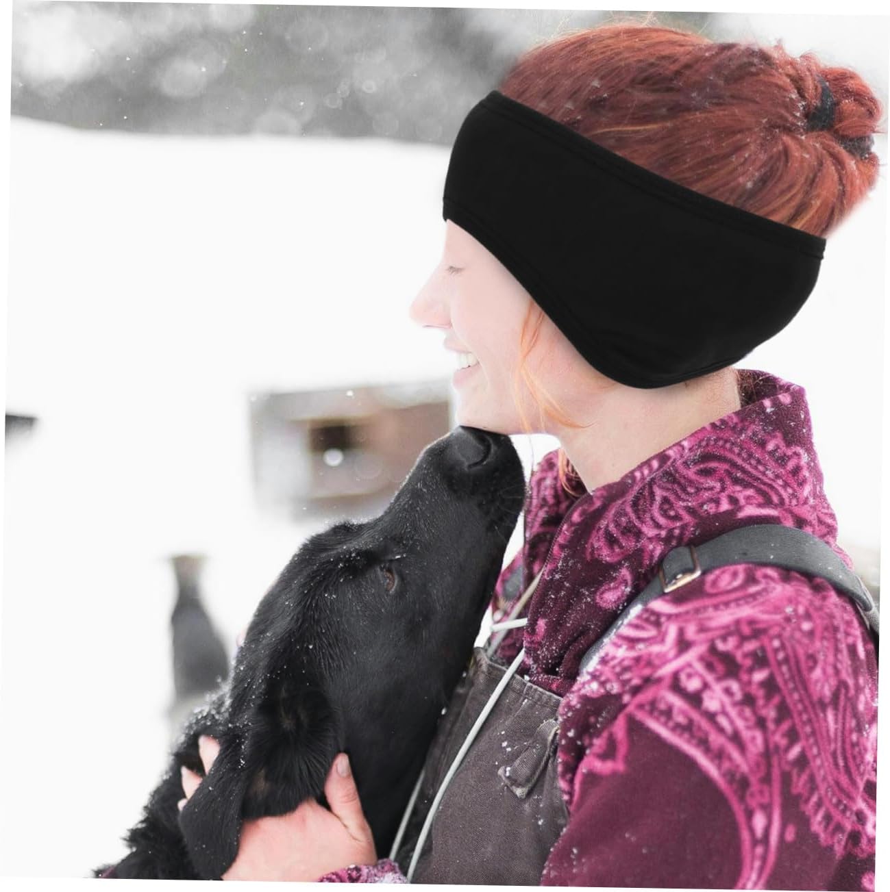 Beavorty Adjustable Noise Cancelling Ear Muffs for Sleeping Winter Ear Wraps for Women and Men Fleece Lined Earmuffs for Noise Reduction for Dormitories and Outdoor Activities