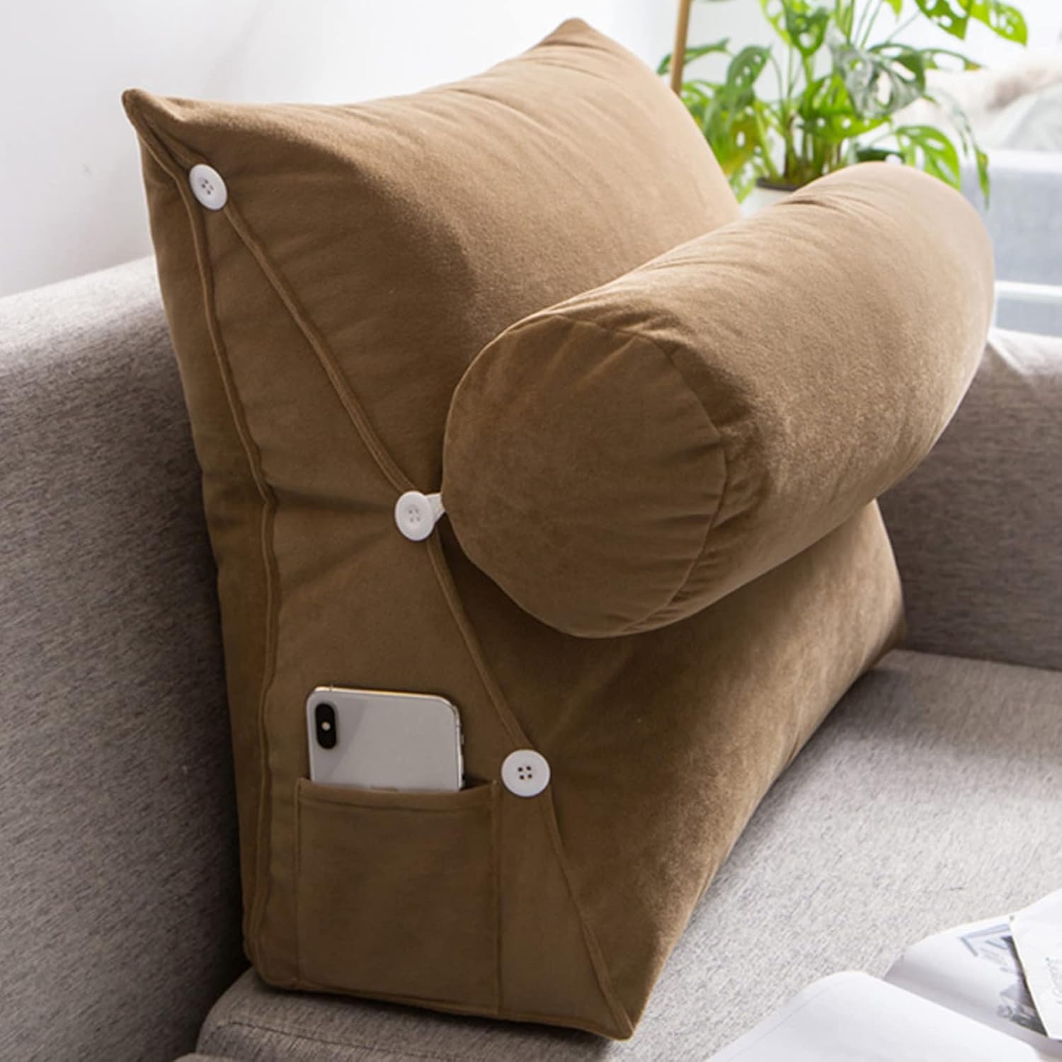 Back Support Pillows for Sitting in Bed, Reading Pillows