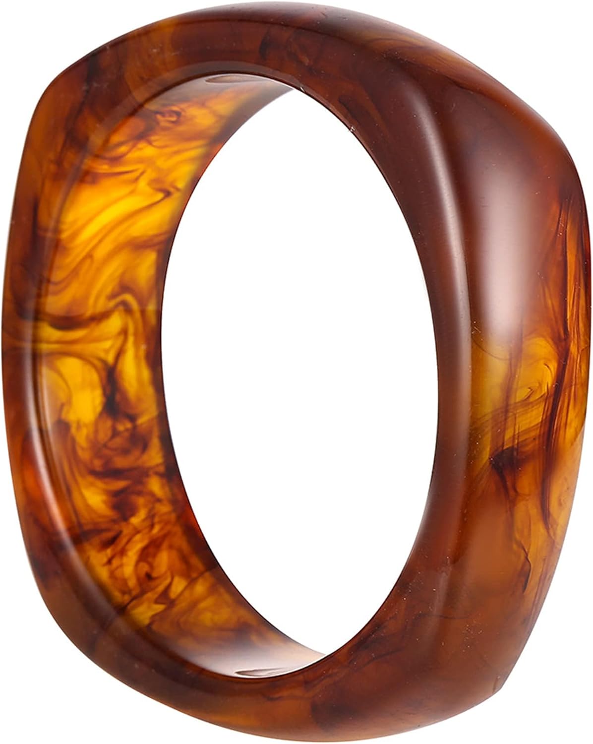 Long tiantian Chunky Bangles Bracelets for Women Trendy Colorful Acrylic Resin Bangles Irregular Wristbands Summer Beach Boho Jewelry Gifts - Image 9