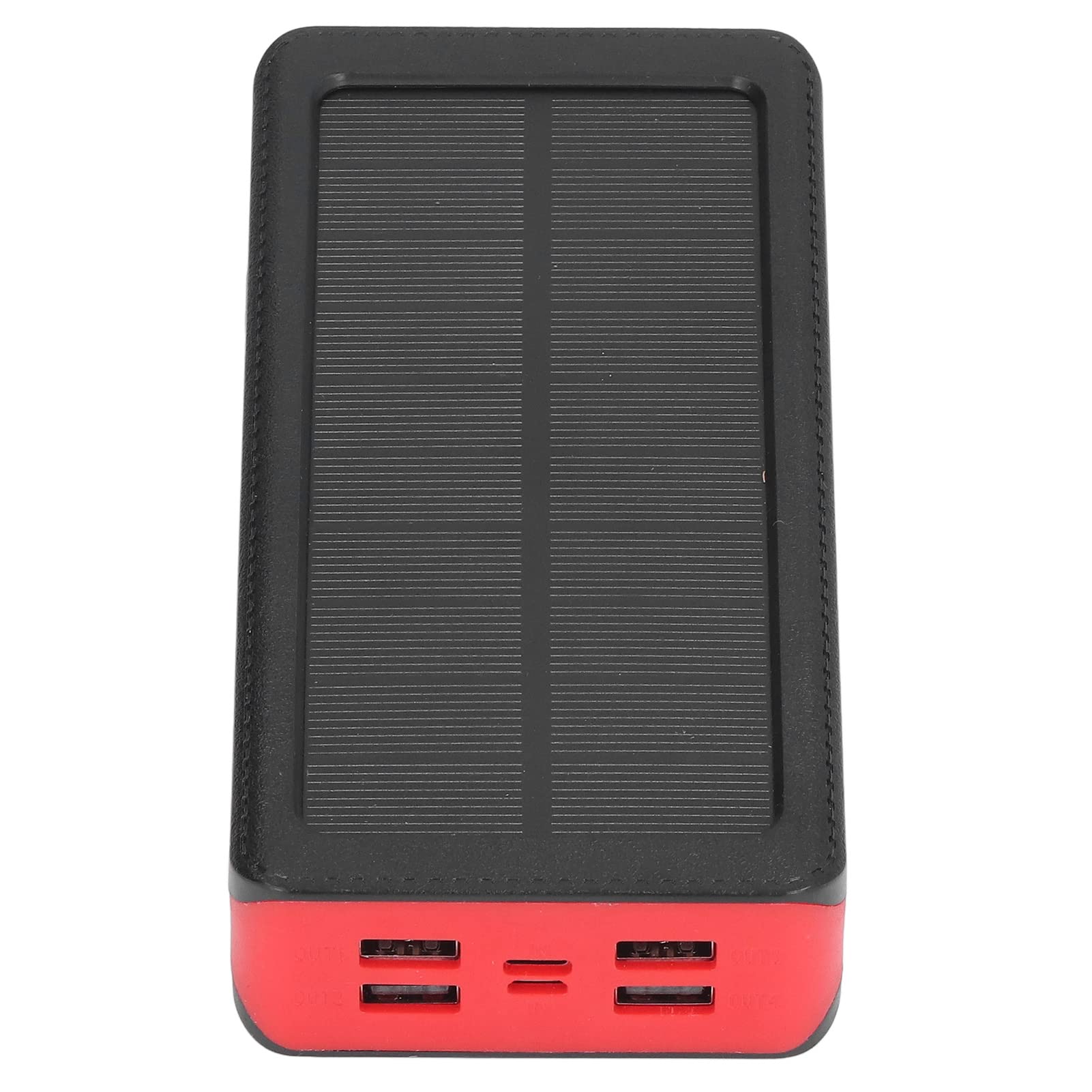 Cocoarm Banque d'énergie Solaire Chargeur Portable Batterie Externe 30000 MAh Batterie Polymère 4 Ports USB 32 Lumière LED Double Entrée pour Camping Randonnée Voyage Utilisation d'urgence