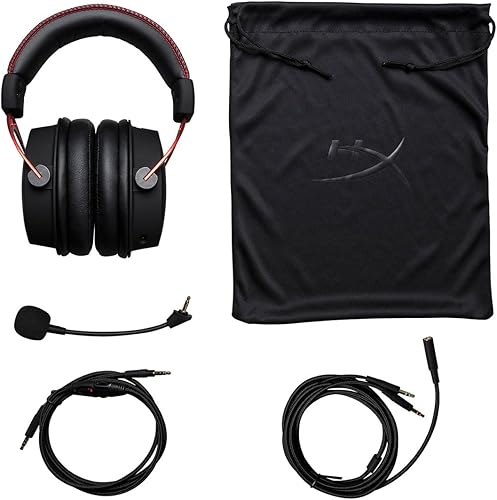 Miniatura 5 de HyperX Cloud Alpha - Auriculares para juegos controladores de doble cámara comodidad legendaria marco de aluminio micrófono desmontable funciona en