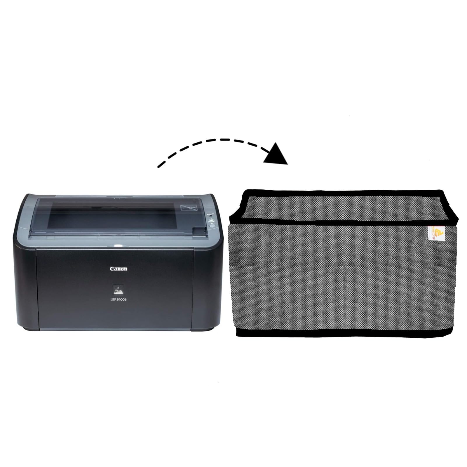 PrimeCover for Canon LBP 2900B Printer with Utility Pocket Printer Cover (Grey)-image-1