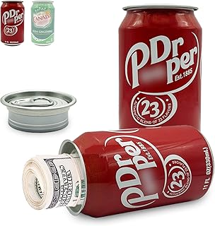 Soda Pop Can Diversion Safe, Hidden Safe Stash with Realistic Design for Secure Storage, Secret Hidden Storage for Cash, Jewelry, Keys & Small Valuables – Perfect for Home, Office, and Car - Pepper