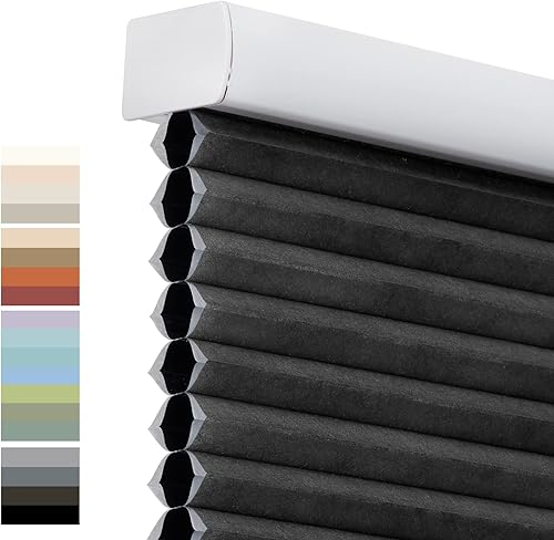 Persianas opacas de tamaño personalizado, de seda, celda fantasma, sin cordones, ahorro de energía, aislamiento térmico, persianas de panal para