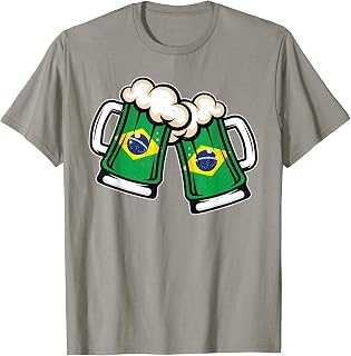 Brazil Flag Beer Mug - Cool Brazilian Beer T-Shirt