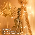 Christmas String Lights, 98FT 300 LEDs Indoor Outdoor Fairy Lights 8 Flashing Modes with End-to-End Plug, Waterproof Fairy Lights for Bedroom Wall Wedding Party Decorations - (Warm White)