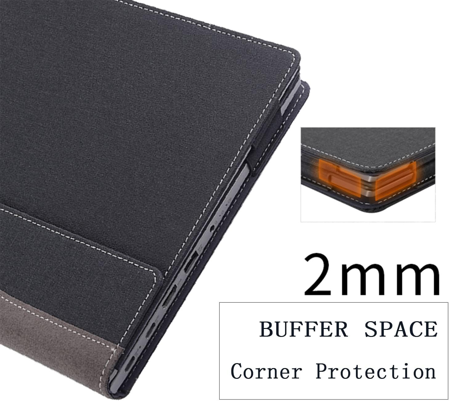 Laptop Cover for 16 Inch Samsung Galaxy Book3 Pro/Galaxy Book3 Pro 360/Galaxy Book 3 Ultra Case，PU Leather Laptop Bag Protective Shell Accessories (Wine Red)