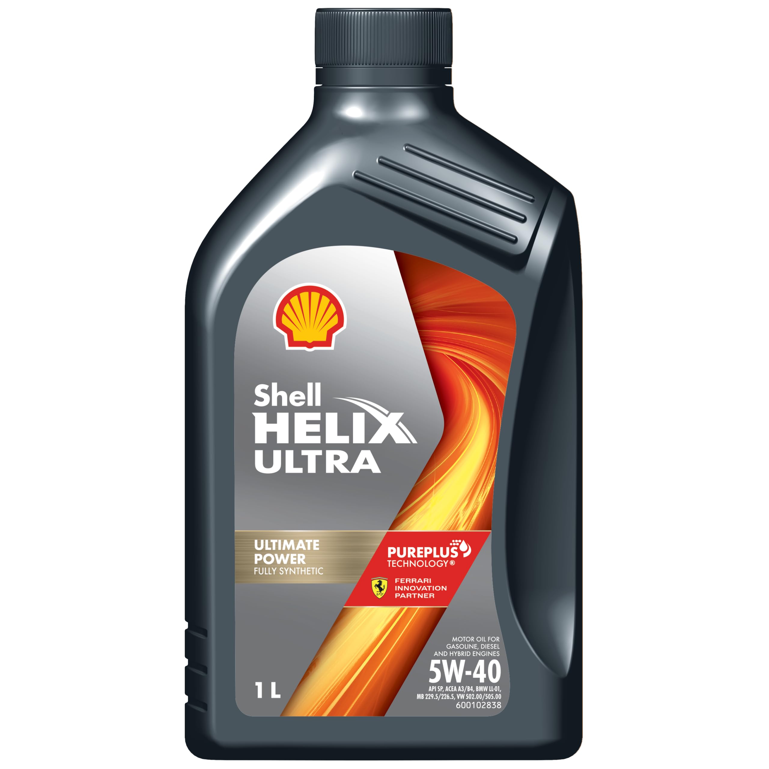 Shell Helix Ultra 5W-40 API SN Fully Synthetic Engine Oil for