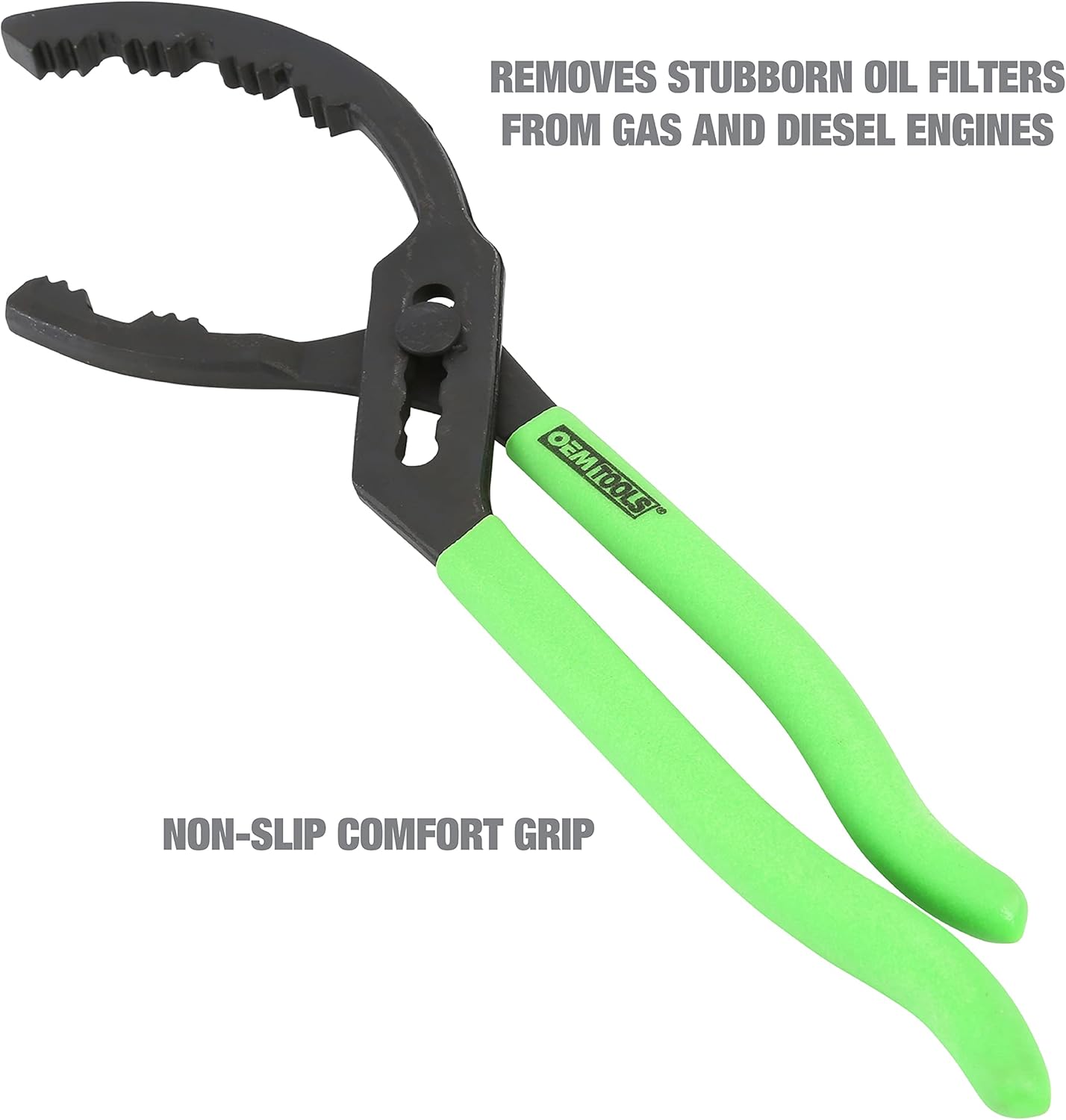 OEMTOOLS 14” Oil Filter Wrench Pliers, 2 2/5" To 5", 3 Leg Oil Filter Claw 2.4"-3.6", Oil Drain Pan 4 Gallon