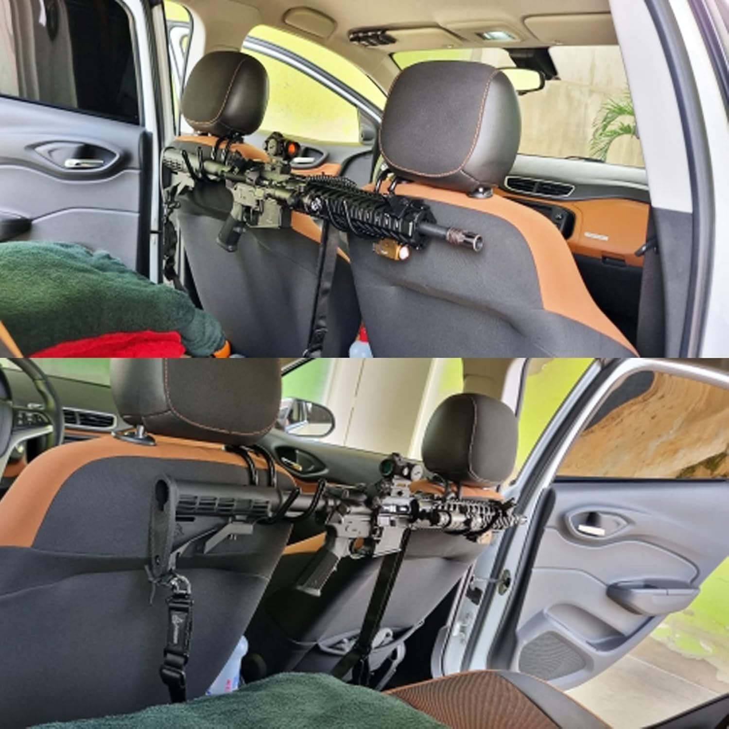 Head Rest Rifle Rack Snapklik.com : 4 Pack Large & Heavy Duty Truck Gun Rack, Adjustable ...
