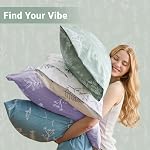 MUXHOMO Duvet Cover Full Size, Reversible Floral Green Duvet Cover Set with Zipper Closure, 3 Pieces Botanical Patterns Soft Microfiber Bedding Set with 4 Ties (80"x90", 2 Pillow Cases)