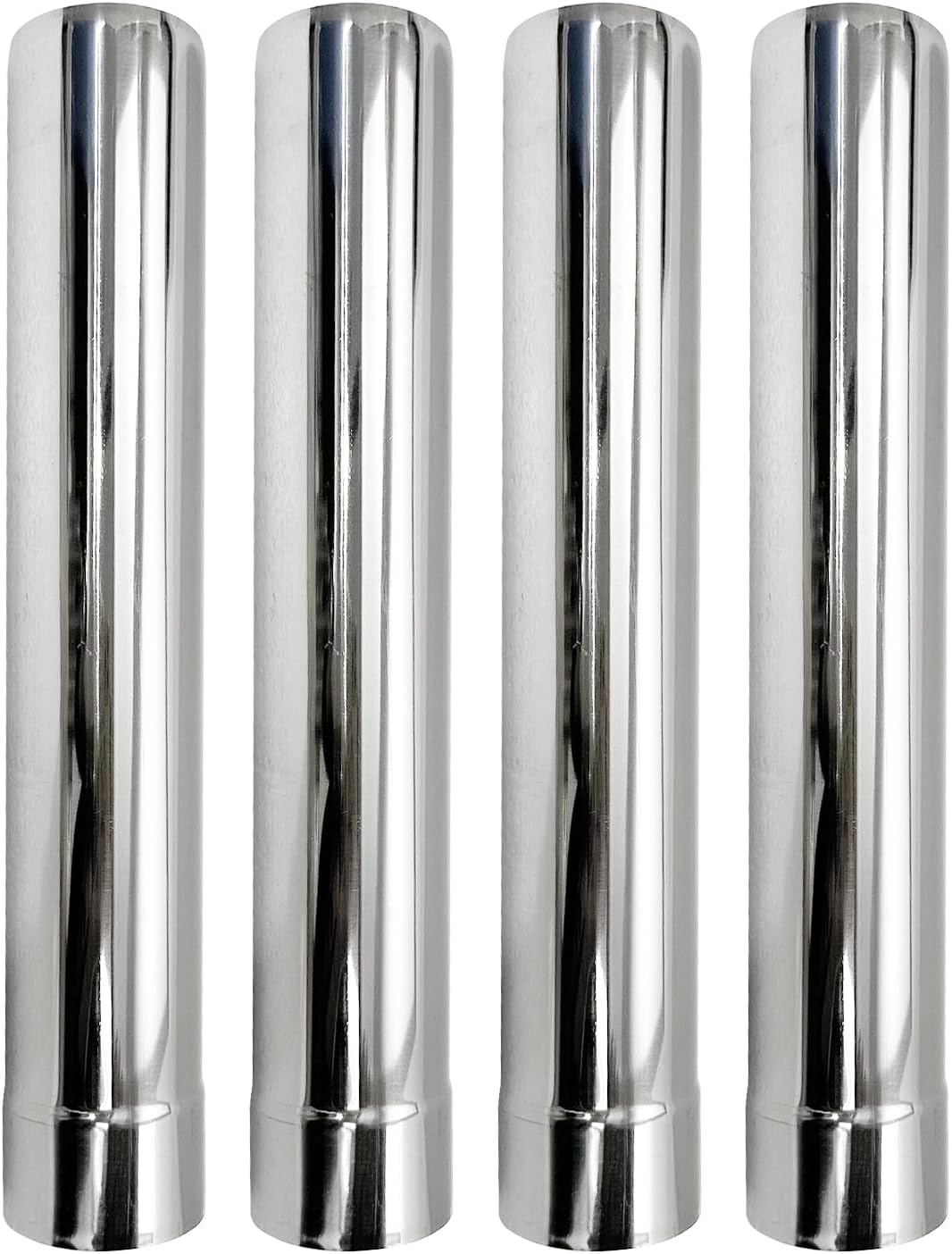 SOLOWILDER Wood Stove Pipe 2pcs 45 Degree Stainless Steel Chimney Tube 2.36