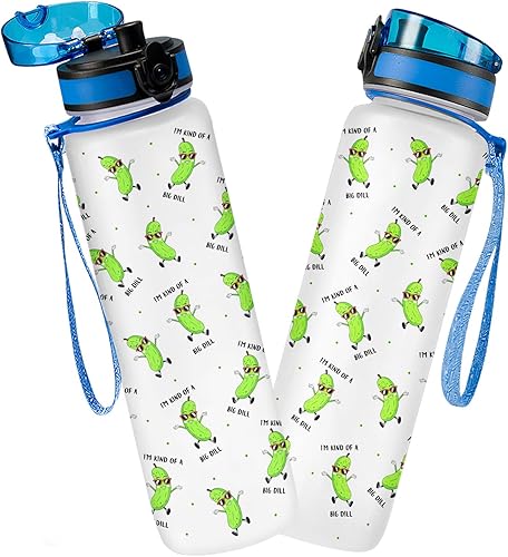 Miniatura 27 de Botella de seguimiento de agua de 32 oz, botella de agua para recordar beber, botella con marcador de tiempo, botella de agua motivacional aislada