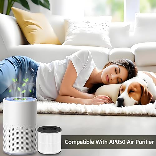 Miniatura 6 de Filtro de repuesto AP050, compatible con purificador de aire Tailulu AP050AP100, filtro de filtración de 3 etapas, H13 Hepa, filtro HEPA verdadero 3